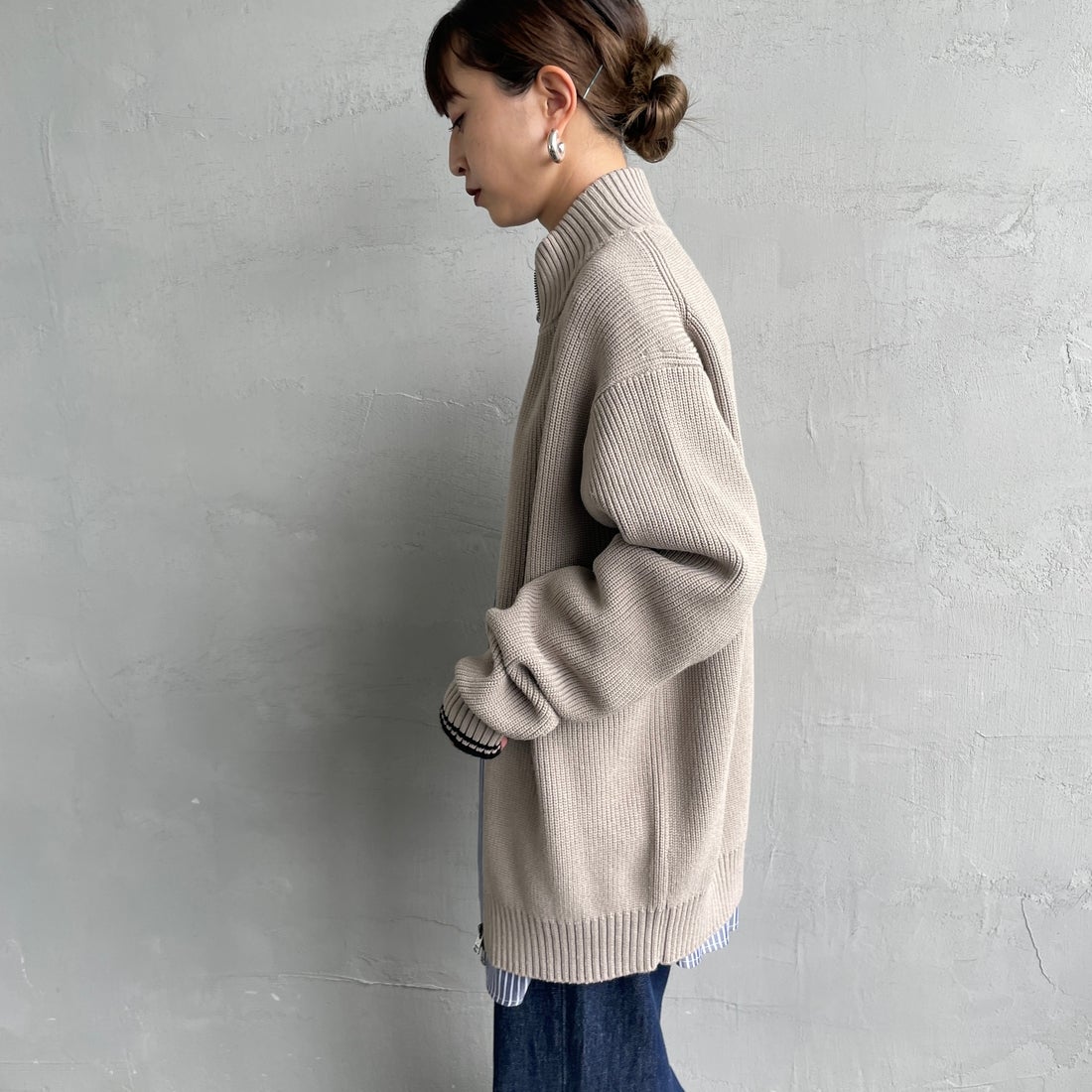 完売　FRED PERRY [フレッドペリー] 別注 ドライバーズニット FRED PERRY（フレッドペリー） ニット カーディガン ドライバーズ