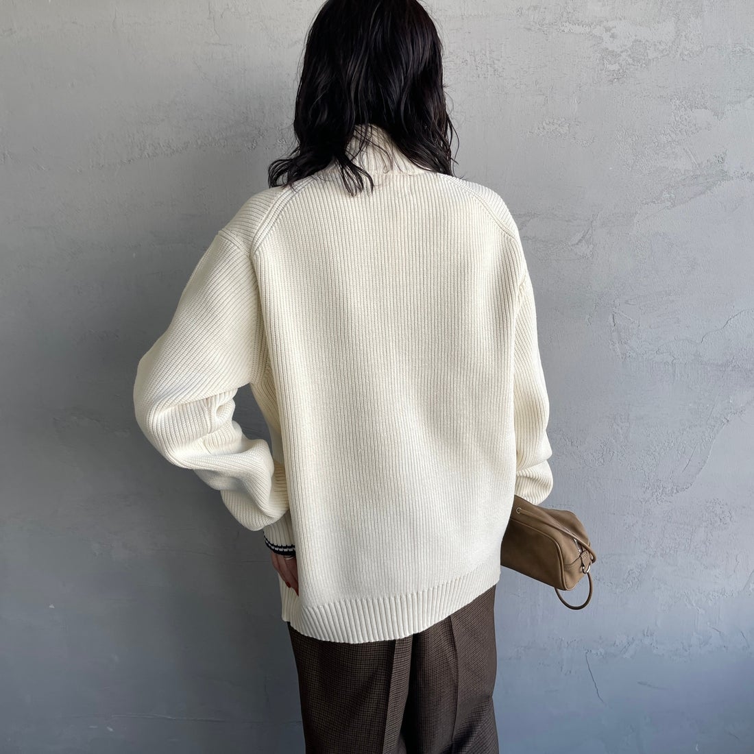 FRED PERRY [フレッドペリー] 別注 ドライバーズニット [FPM-25A-028JF