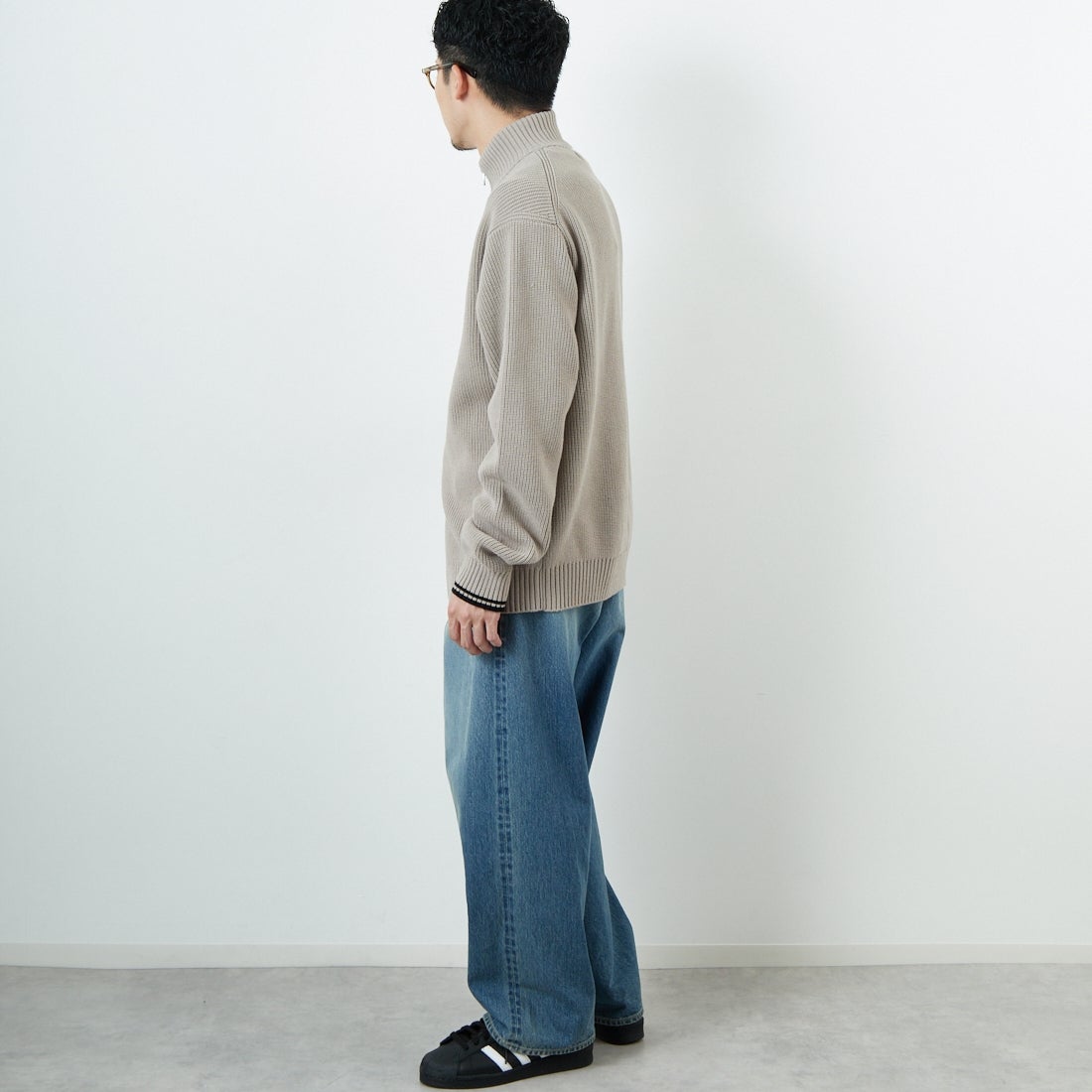 完売　FRED PERRY [フレッドペリー] 別注 ドライバーズニット FRED PERRY（フレッドペリー） ニット カーディガン ドライバーズ