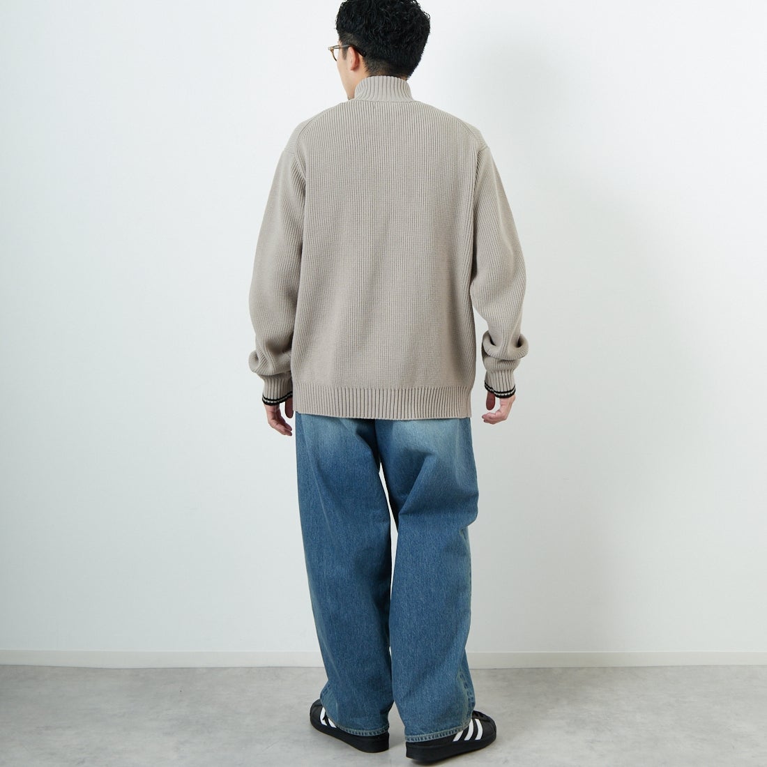 FRED PERRY [フレッドペリー] 別注 ドライバーズニット [FPM-25A-028JF