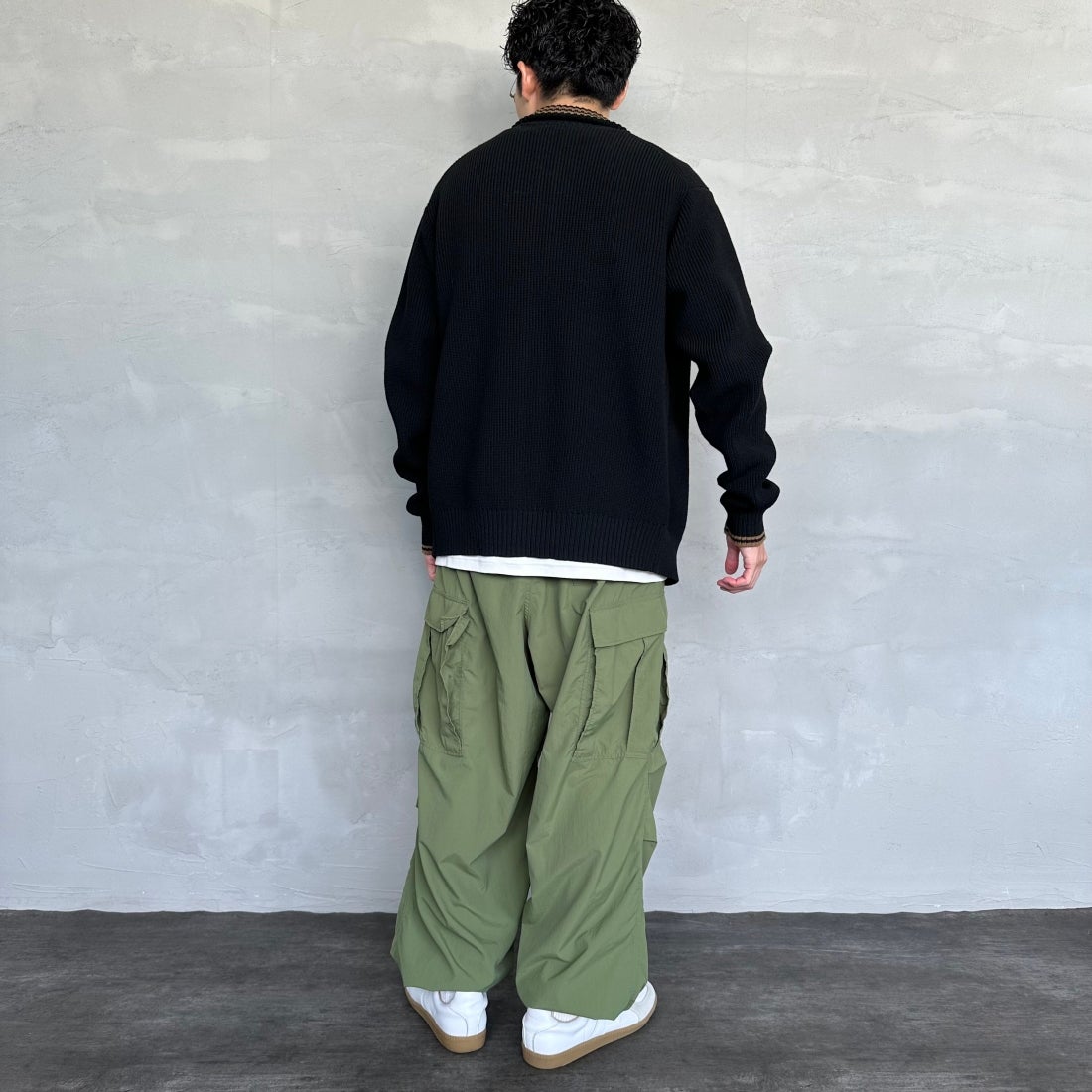 FRED PERRY [フレッドペリー] 別注 ドライバーズニット [FPM-25A-028JF