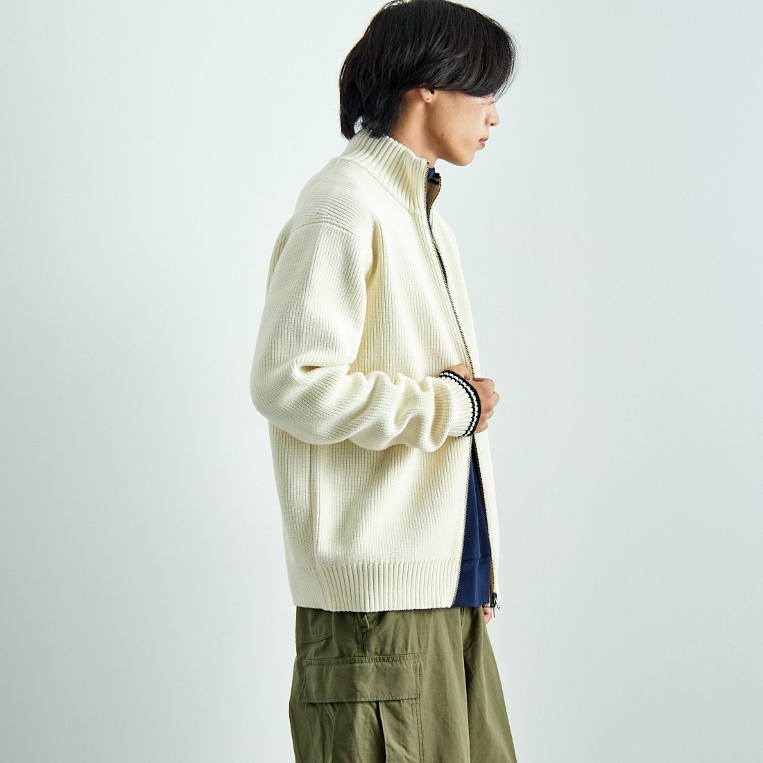 完売　FRED PERRY [フレッドペリー] 別注 ドライバーズニット FRED PERRY [フレッドペリー] 別注 ドライバーズニット [FPM-25A-028JF