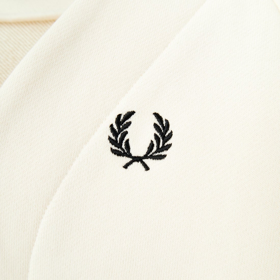FRED PERRY [フレッドペリー] Vネックジップスルーカーディガン [G1151] 560 ECRU