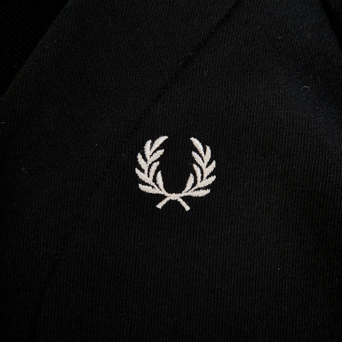 FRED PERRY [フレッドペリー] Vネックジップスルーカーディガン [G1151] 102 BLACK