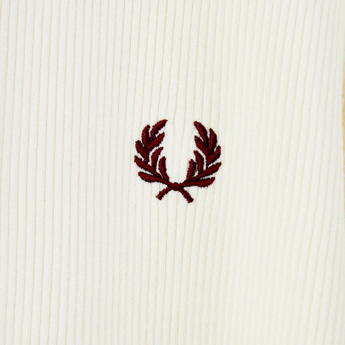 FRED PERRY [フレッドペリー] 別注 ワンポイントロゴ刺繍 リブニットポロシャツ [FPW-25A-009JF] ECRU/OXBLO