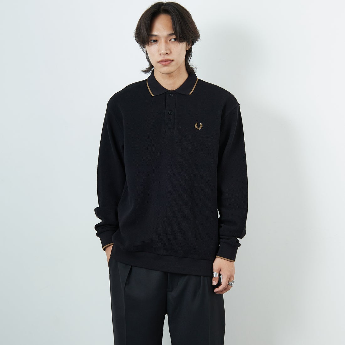 FRED PERRY [フレッドペリー] 別注 ワンポイントロゴ刺繍 ロング
