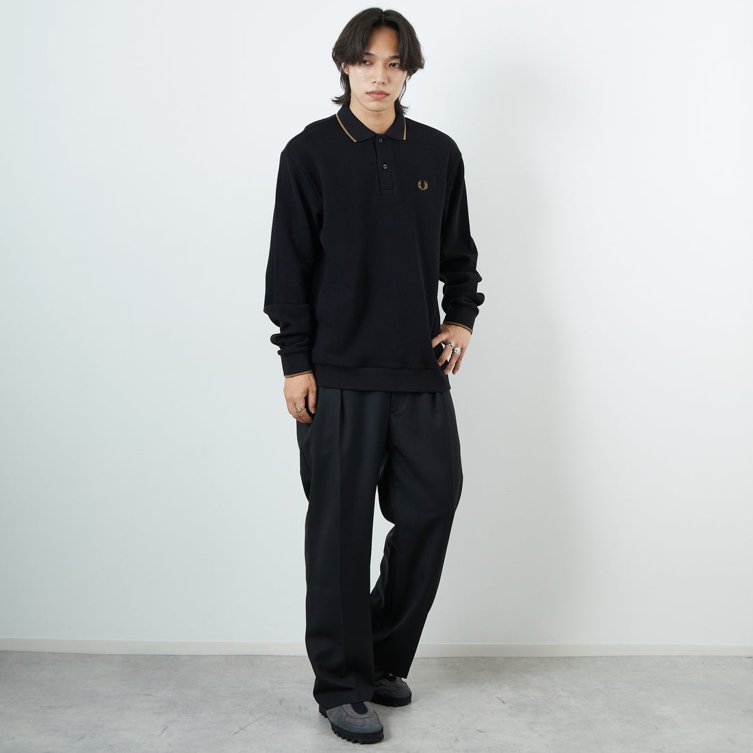 FRED PERRY [フレッドペリー] 別注 ワンポイントロゴ刺繍 ロング