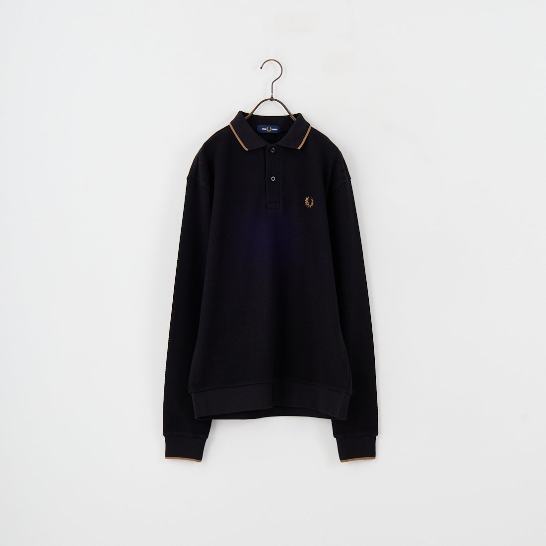 FRED PERRY [フレッドペリー] 別注 ワンポイントロゴ刺繍 ロングスリーブポロシャツ [FPM-25A-027JF] BLK/SHADED