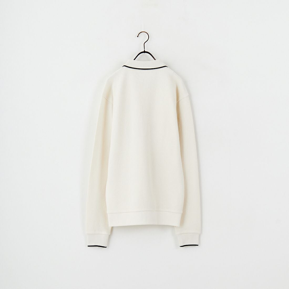 FRED PERRY [フレッドペリー] 別注 ワンポイントロゴ刺繍 ロングスリーブポロシャツ [FPM-25A-027JF] ECRU/NAVY