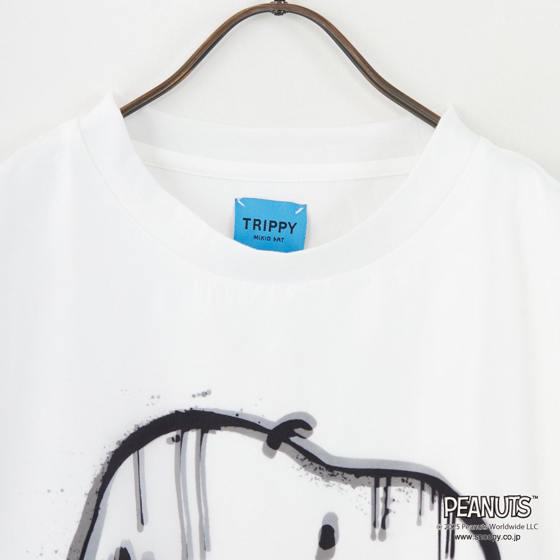 TRIPPY MIKIO ART [トリッピーミキオアート] SNOOPY スプレーアート Tシャツ [TR-056] WHITE