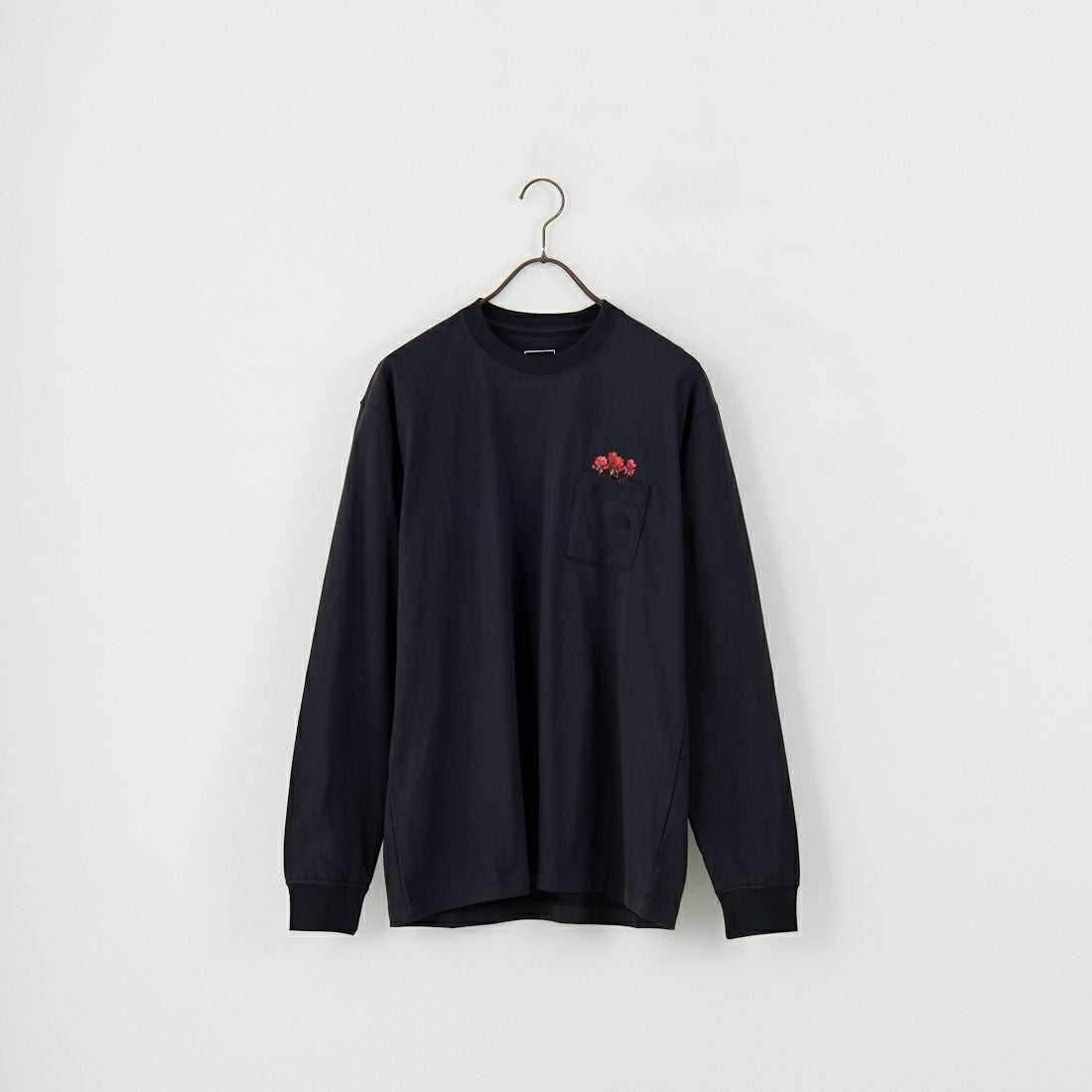 THE NORTH FACE [ザ ノースフェイス] ロングスリーブ フラッシュドライフラワーロゴTシャツ [NT82535] K