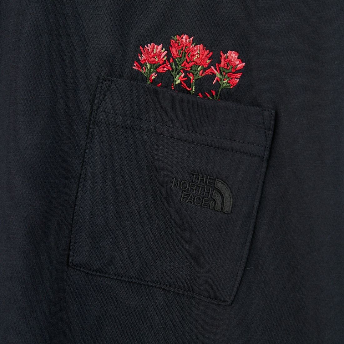 THE NORTH FACE [ザ ノースフェイス] ロングスリーブ フラッシュドライフラワーロゴTシャツ [NT82535] K