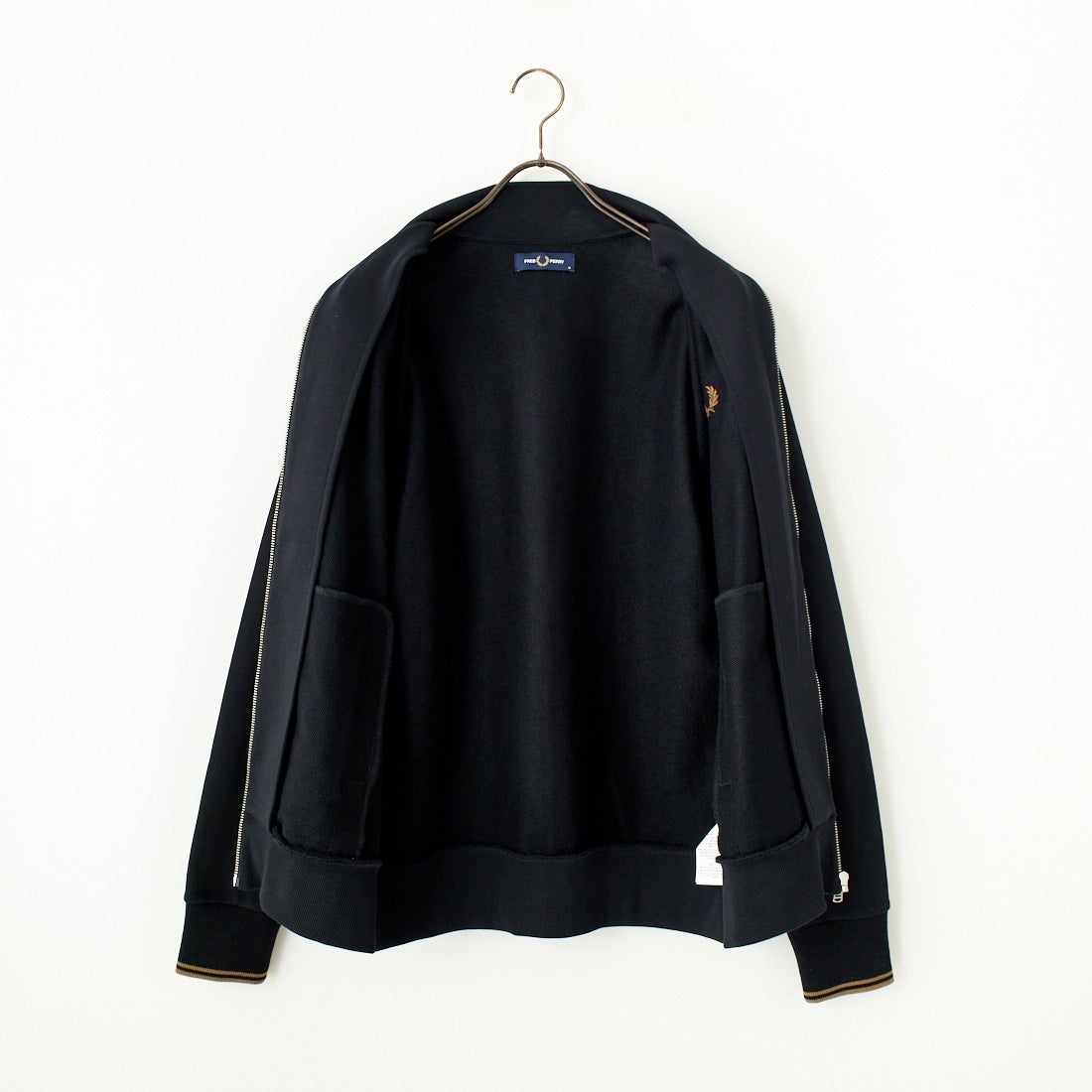 FRED PERRY [フレッドペリー] ジップスルースウェット [J1327] 102 BLACK