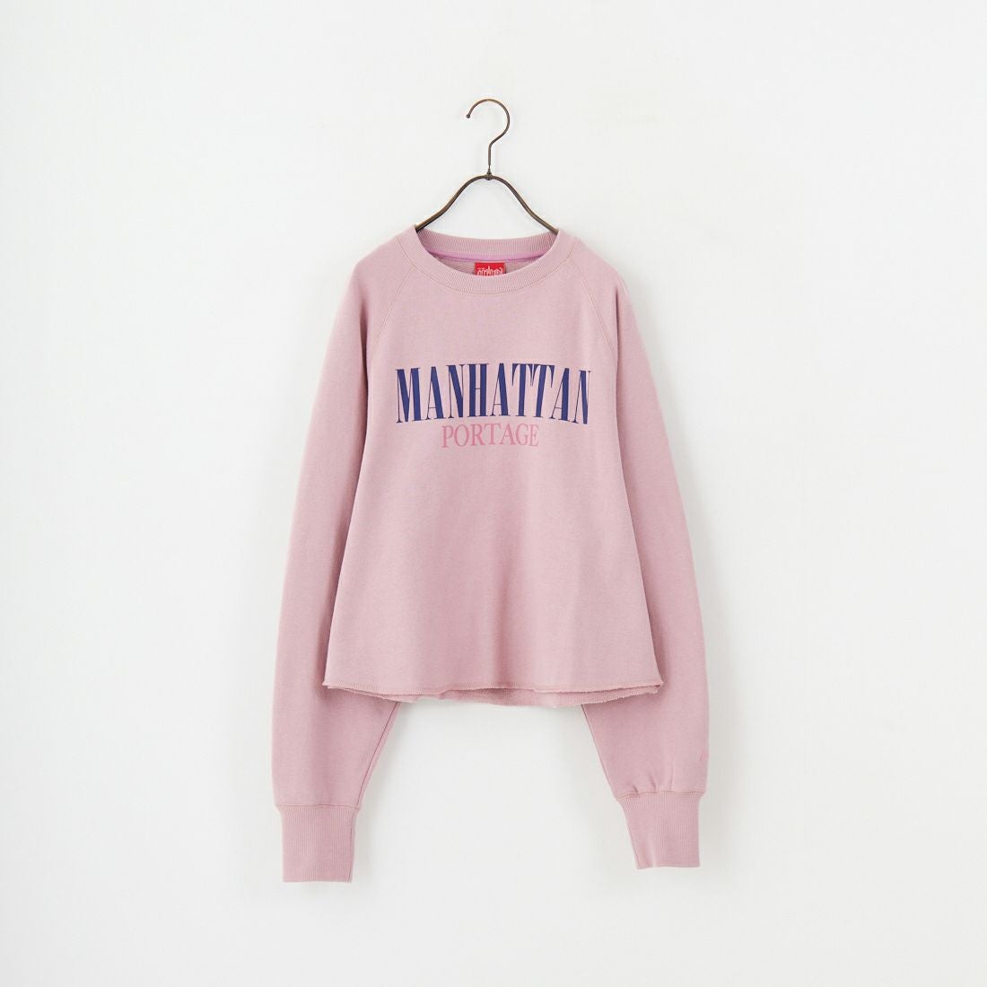 MANHATTAN PORTAGE [マンハッタンポーテージ] 別注 ロゴプリント カットオフスウェット [25FWMP-INL016-JF] PINK