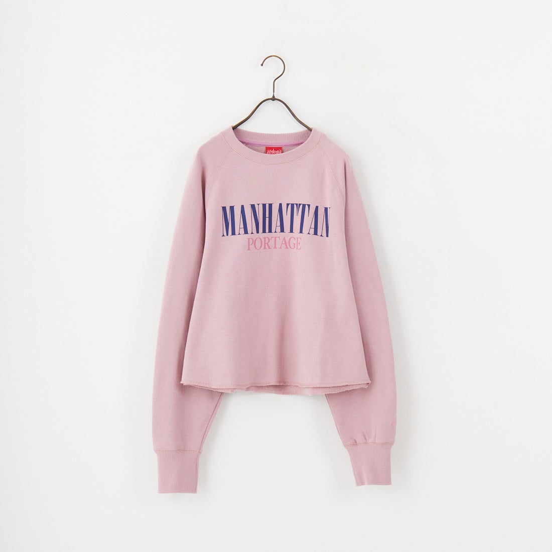 MANHATTAN PORTAGE [マンハッタンポーテージ] 別注 ロゴプリント カットオフスウェット [25FWMP-INL016-JF] PINK