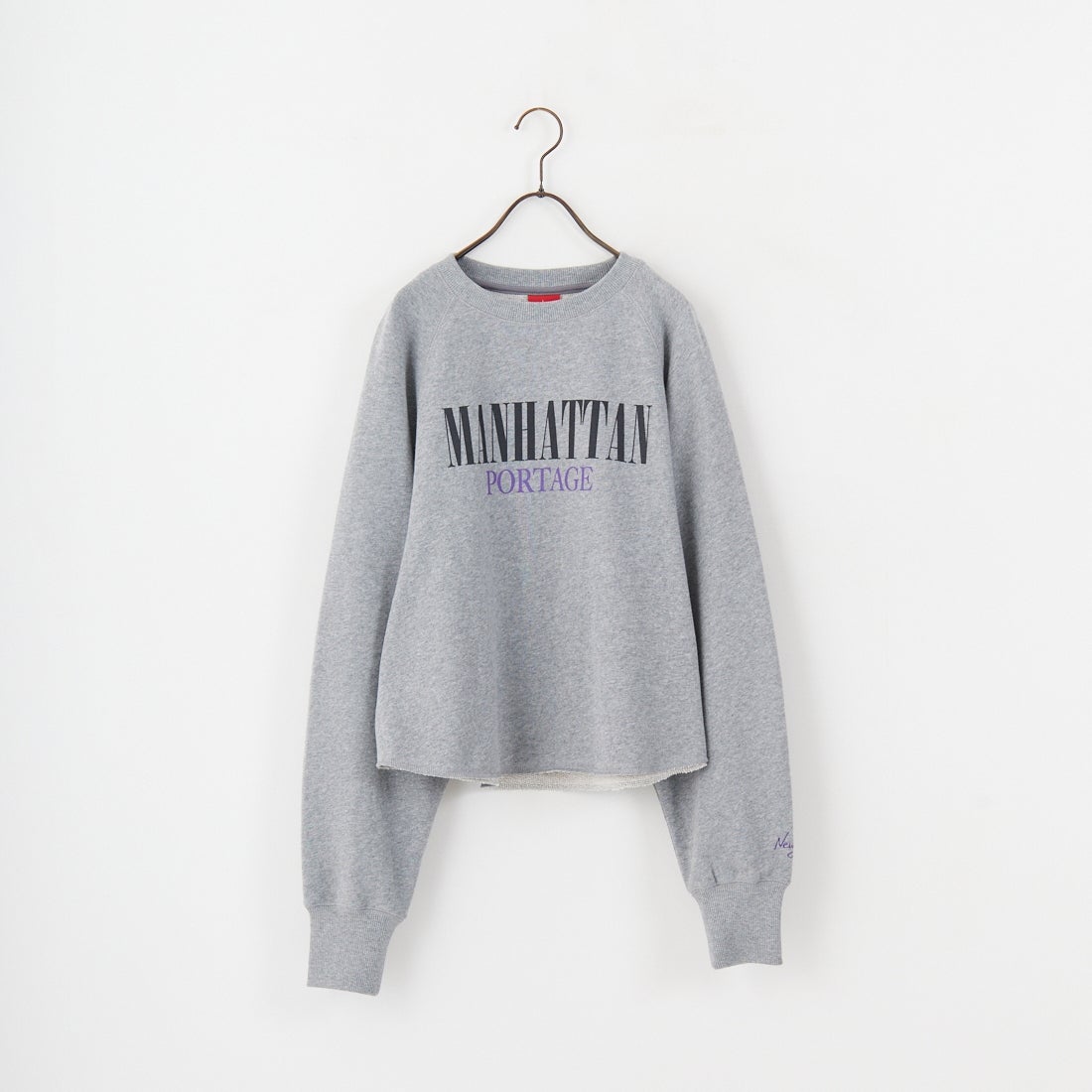 MANHATTAN PORTAGE [マンハッタンポーテージ] 別注 ロゴプリント カットオフスウェット [25FWMP-INL016-JF] H.GRAY