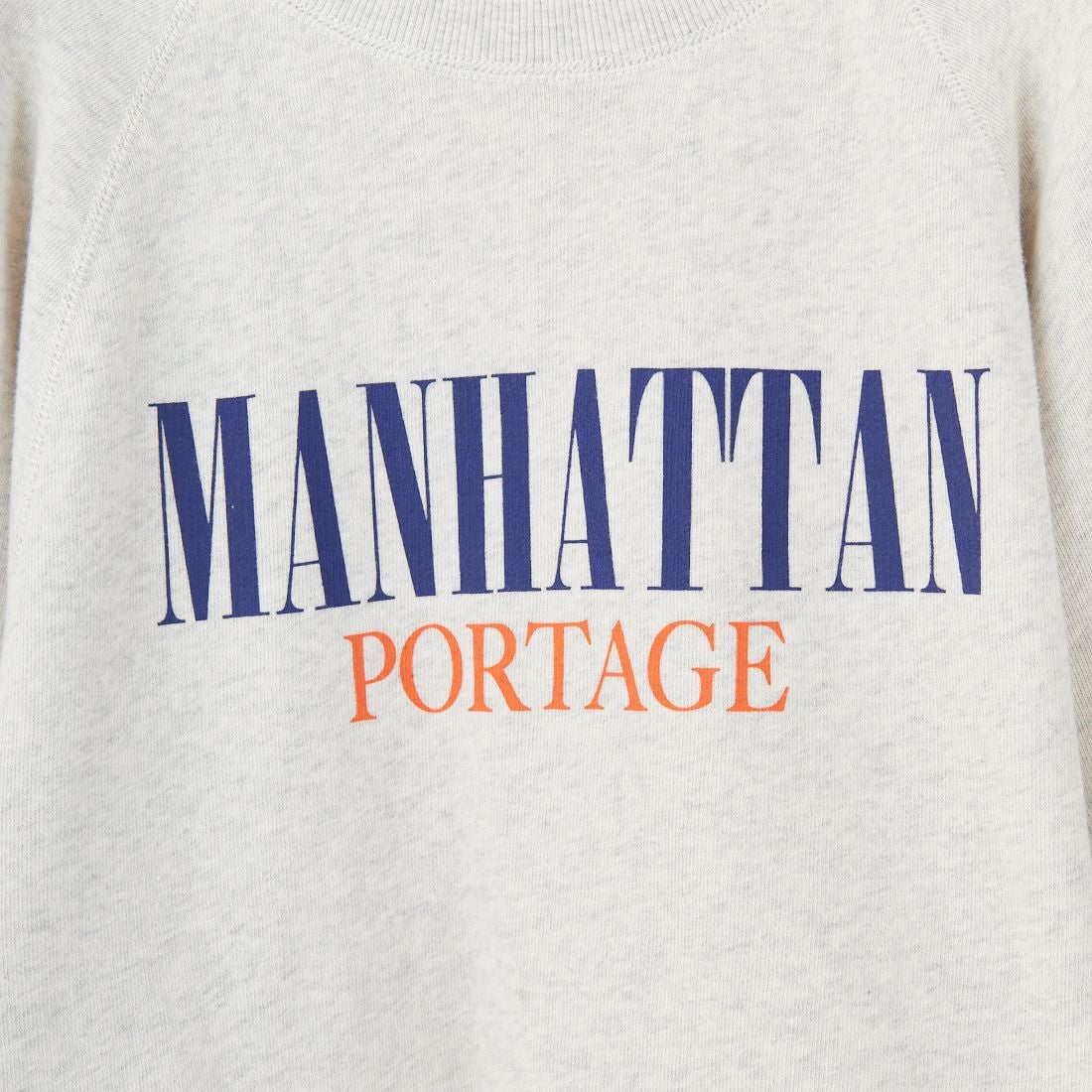 MANHATTAN PORTAGE [マンハッタンポーテージ] 別注 ロゴプリント カットオフスウェット [25FWMP-INL016-JF] OATMEAL