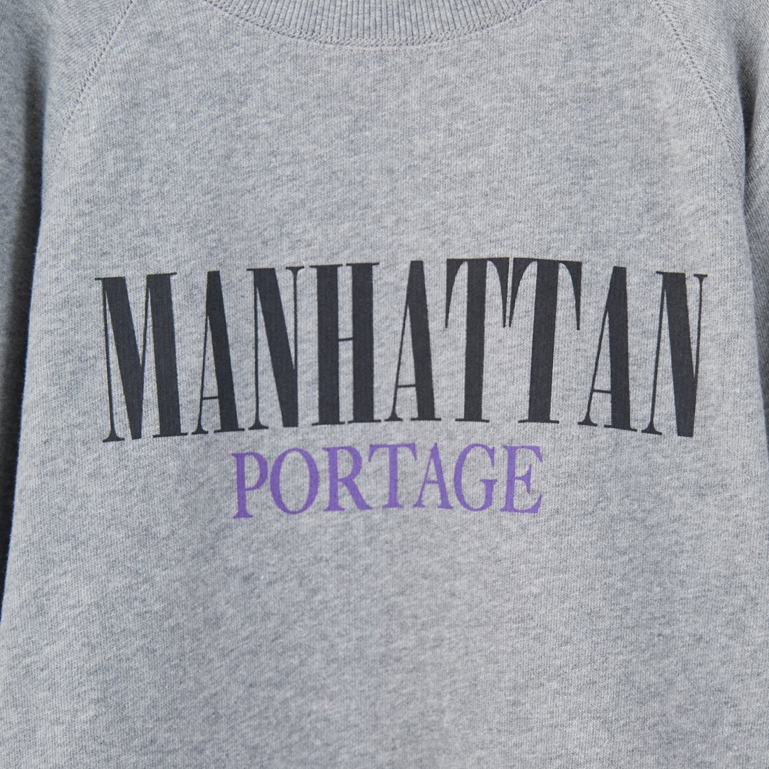 MANHATTAN PORTAGE [マンハッタンポーテージ] 別注 ロゴプリント カットオフスウェット [25FWMP-INL016-JF] H.GRAY