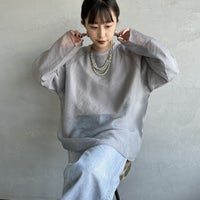 07 GRAY&&モデル身長：150cm 着用サイズ：F&&