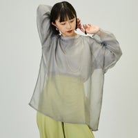 07 GRAY&&モデル身長：150cm 着用サイズ：F&&