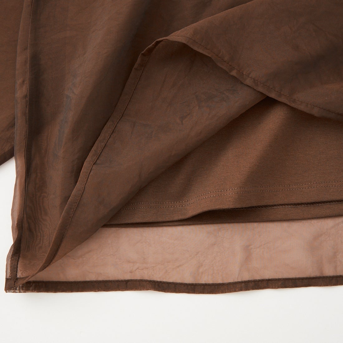 nenom [ネノム] ラグランシアーレイヤードTシャツ [NE25132014] 28 BROWN