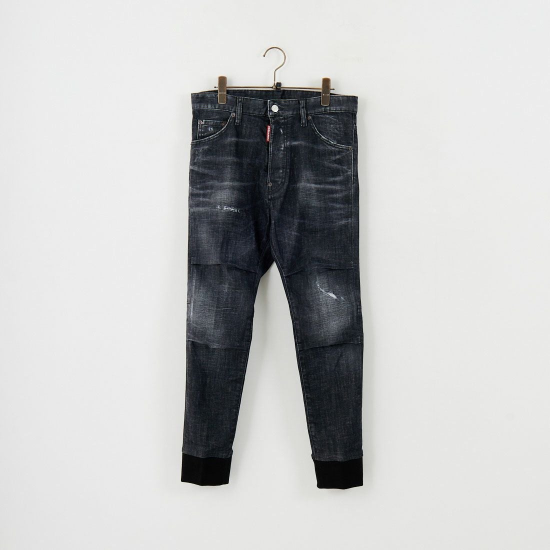 Dsquared2 [ディースクエアード] トラックデニムパンツ [74KB1080-30357] 900 BLACK