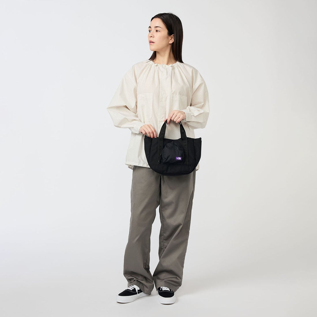 THE NORTH FACE PURPLE LABEL [ザ ノースフェイス パープルレーベル] コーデュラナイロン ショルダートートバッグ [N25FU081] K BLACK