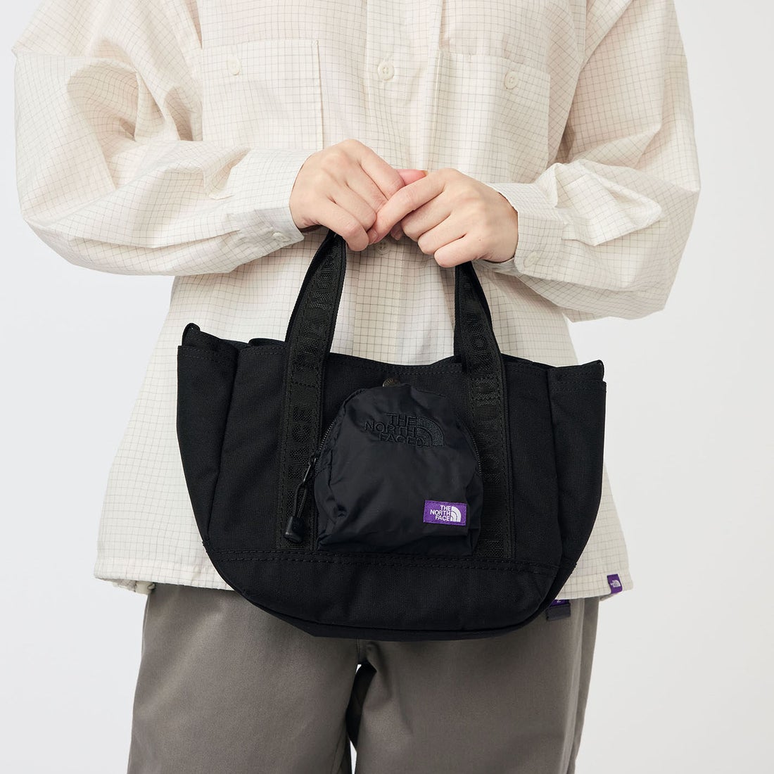 THE NORTH FACE PURPLE LABEL [ザ ノースフェイス パープルレーベル] コーデュラナイロン ショルダートートバッグ [N25FU081] K BLACK