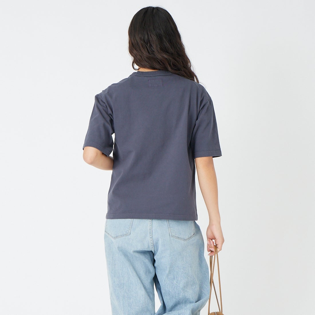 THE NORTH FACE PURPLE LABEL [ザ ノースフェイス パープルレーベル] 8オンスフィールドポケットTシャツ [N25FT064] AH ASPHALT &&モデル身長：162cm 着用サイズ：WS&&
