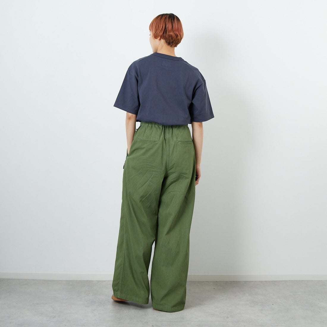 THE NORTH FACE PURPLE LABEL [ザ ノースフェイス パープルレーベル] 8オンスフィールドポケットTシャツ [N25FT064] AH ASPHALT &&モデル身長：160cm 着用サイズ：WS&&