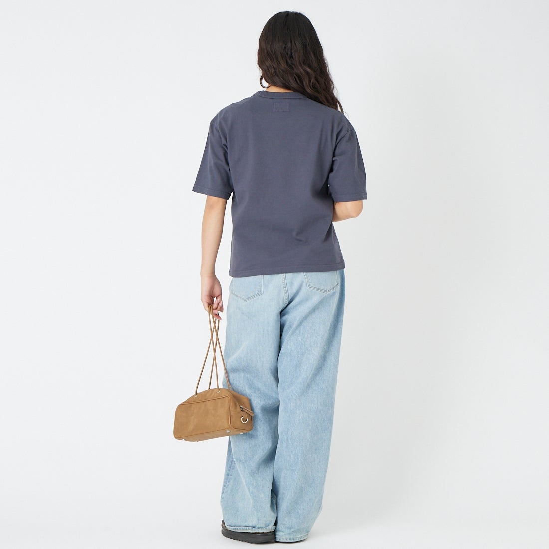 THE NORTH FACE PURPLE LABEL [ザ ノースフェイス パープルレーベル] 8オンスフィールドポケットTシャツ [N25FT064] AH ASPHALT &&モデル身長：162cm 着用サイズ：WS&&