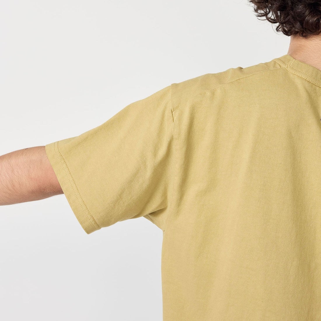THE NORTH FACE PURPLE LABEL [ザ ノースフェイス パープルレーベル] 8オンスフィールドポケットTシャツ [N25FT064] LK LIGHT K &&モデル身長：177cm 着用サイズ：M&&