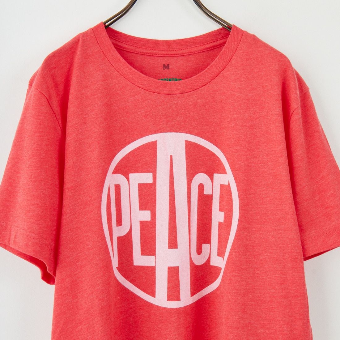 BLUESCENTRIC [ブルースセントリック] ウッドストック ピースロゴTシャツ [BLC1100014] H.RED