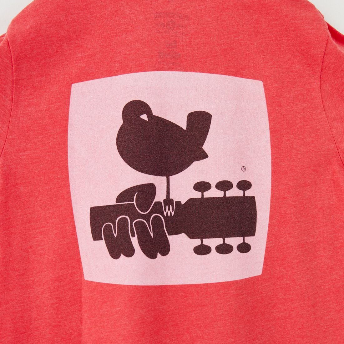 BLUESCENTRIC [ブルースセントリック] ウッドストック ピースロゴTシャツ [BLC1100014] H.RED