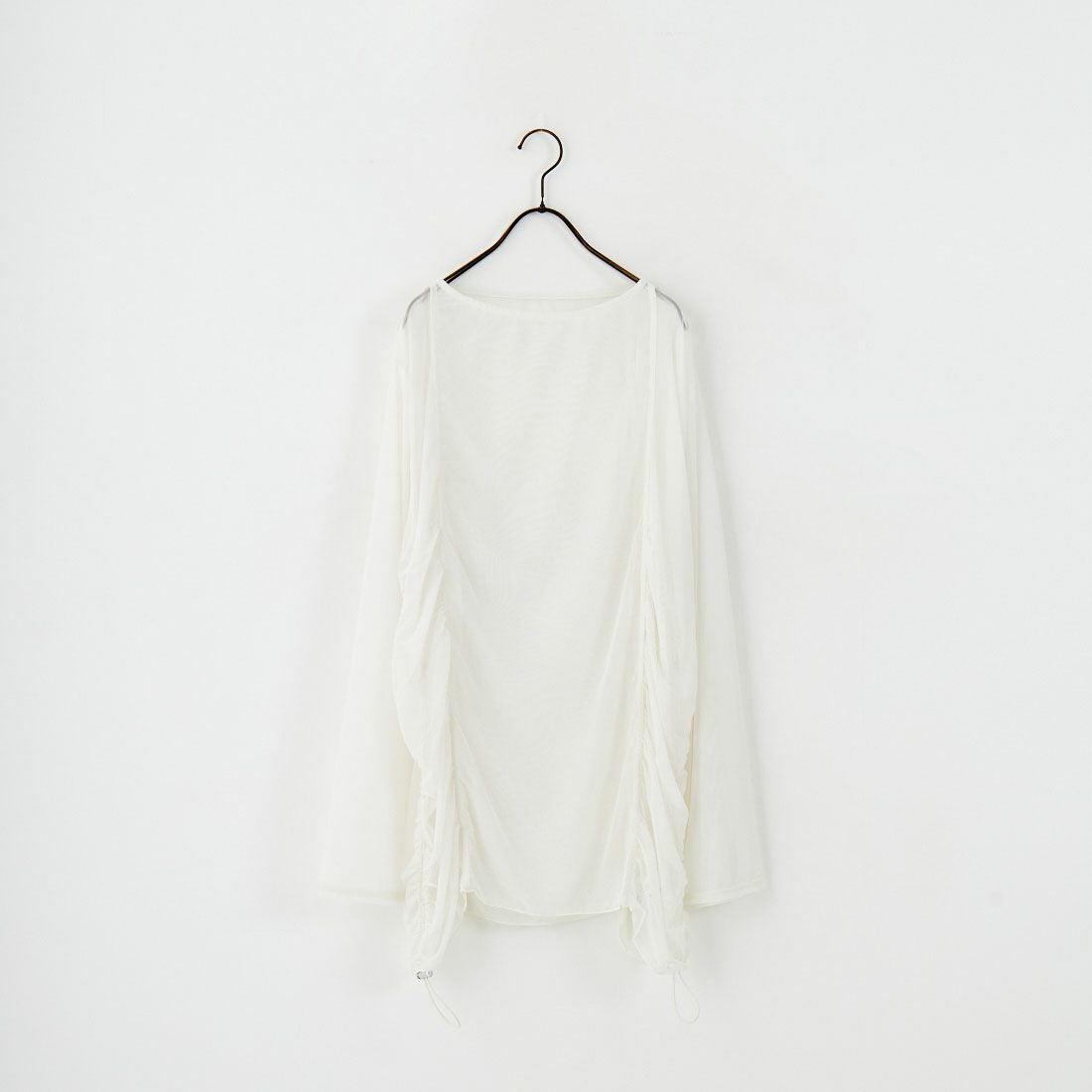 &g'aime [アンジェム] サイドギャザーシアーチュニック [98810-67100] ｴｸﾘｭ