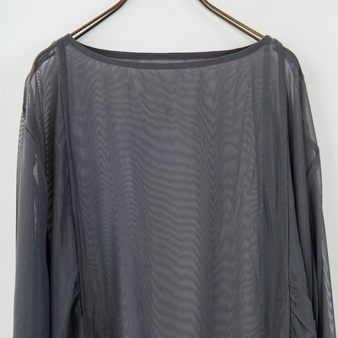 &g'aime [アンジェム] サイドギャザーシアーチュニック [98810-67100] ﾁｬｺｰﾙ