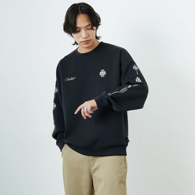 BLACK&&モデル身長：179cm 着用サイズ：L&&