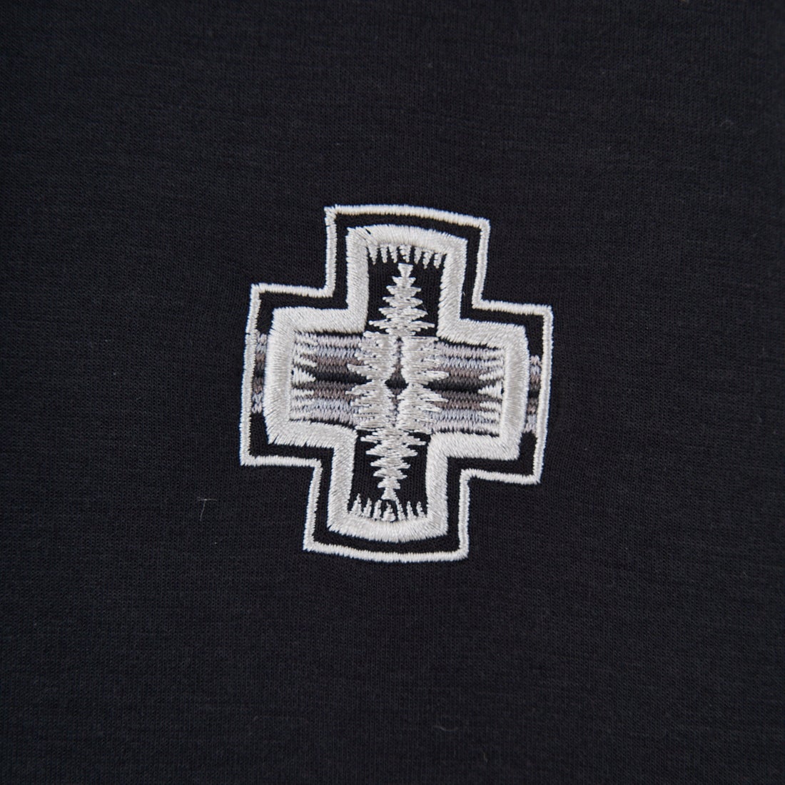 PENDLETON [ペンドルトン] 別注 ネイティブ柄 ダンボールニット スウェットパーカー [5475-1224-JF] BLACK