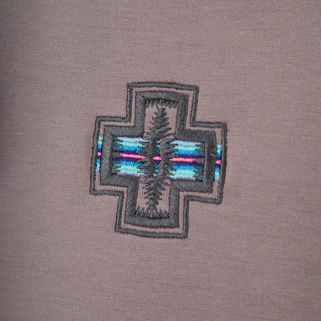 PENDLETON [ペンドルトン] 別注 ネイティブ柄 ダンボールニット スウェットパーカー [5475-1224-JF] GREIGE