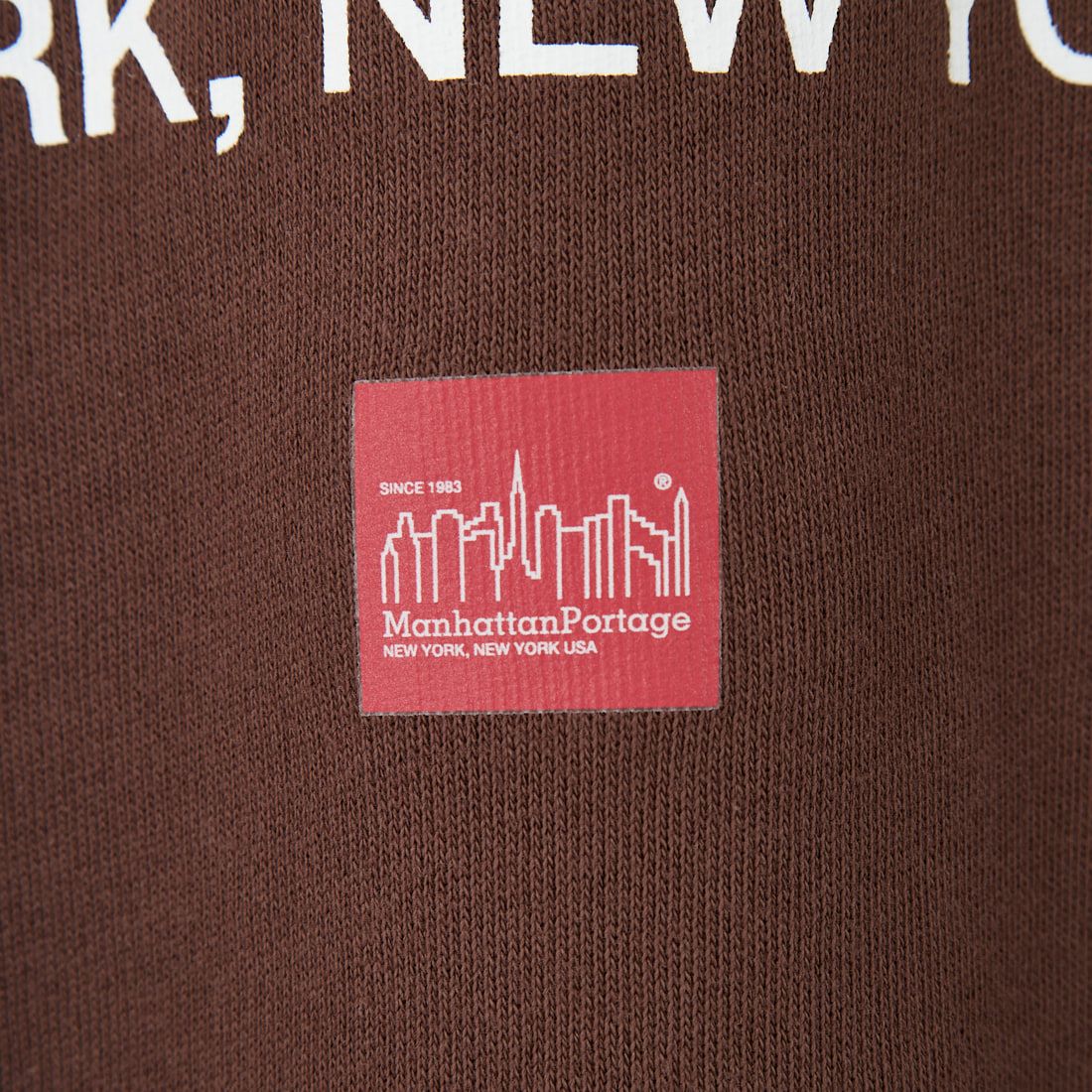 MANHATTAN PORTAGE [マンハッタンポーテージ] 別注 バックフラワープリント クルーネックスウェット [25FWMP-IN74-JF] D.BROWN