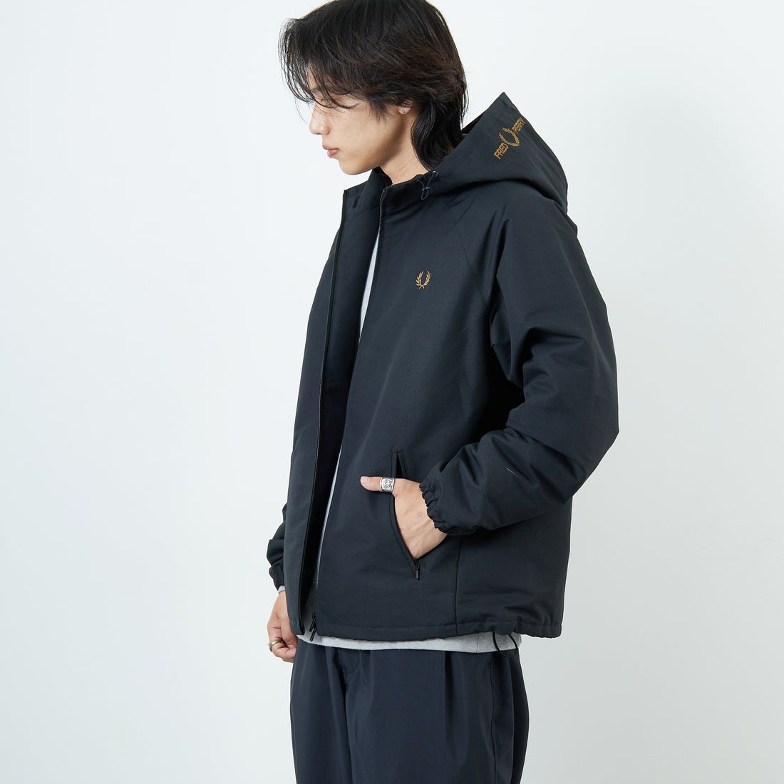 BLK/SHADED&&モデル身長：179cm 着用サイズ：L&&