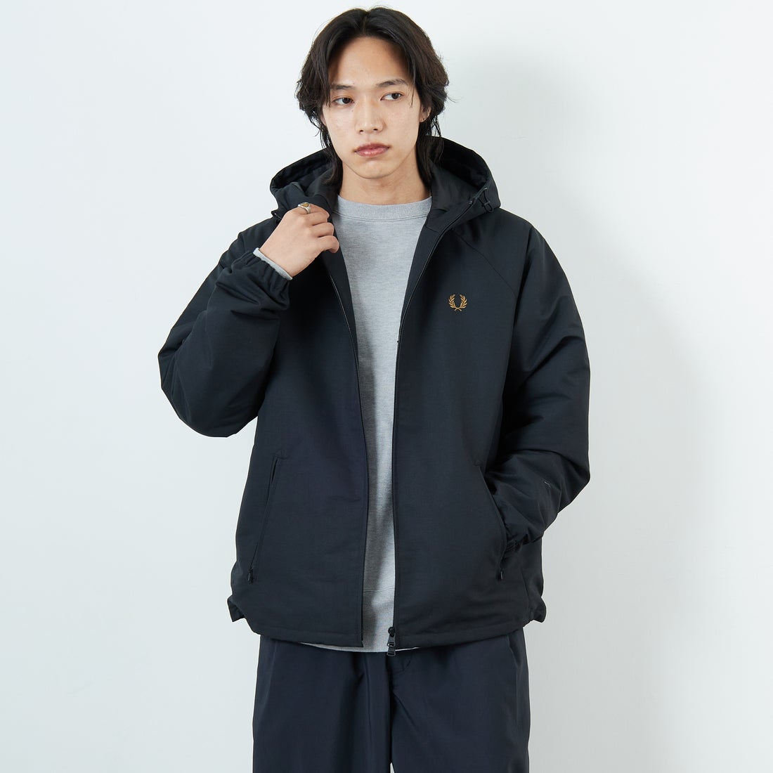 FRED PERRY [フレッドペリー] 別注 パデッドフーデッドシェル