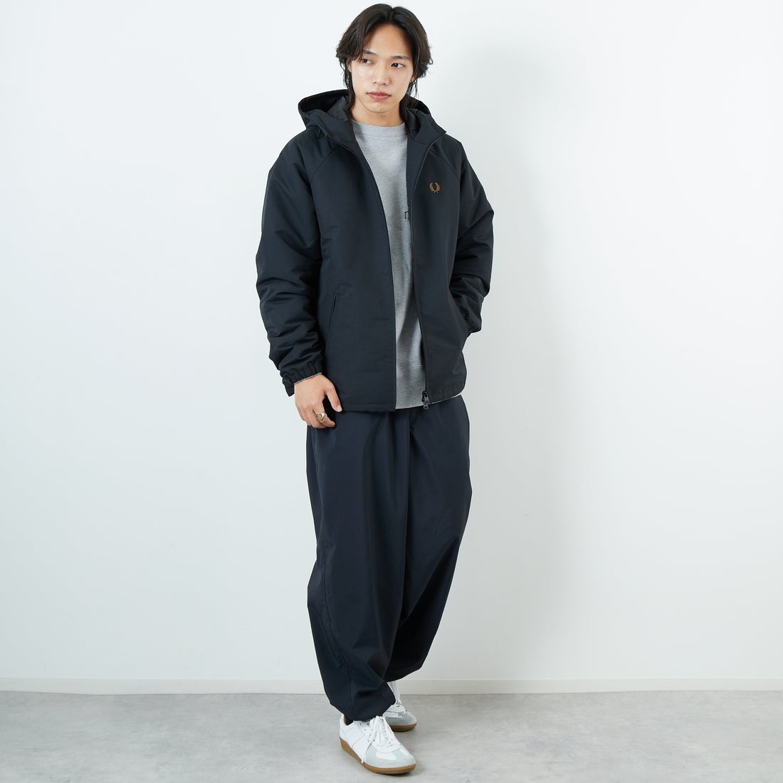 FRED PERRY [フレッドペリー] 別注 パデッドフーデッドシェル