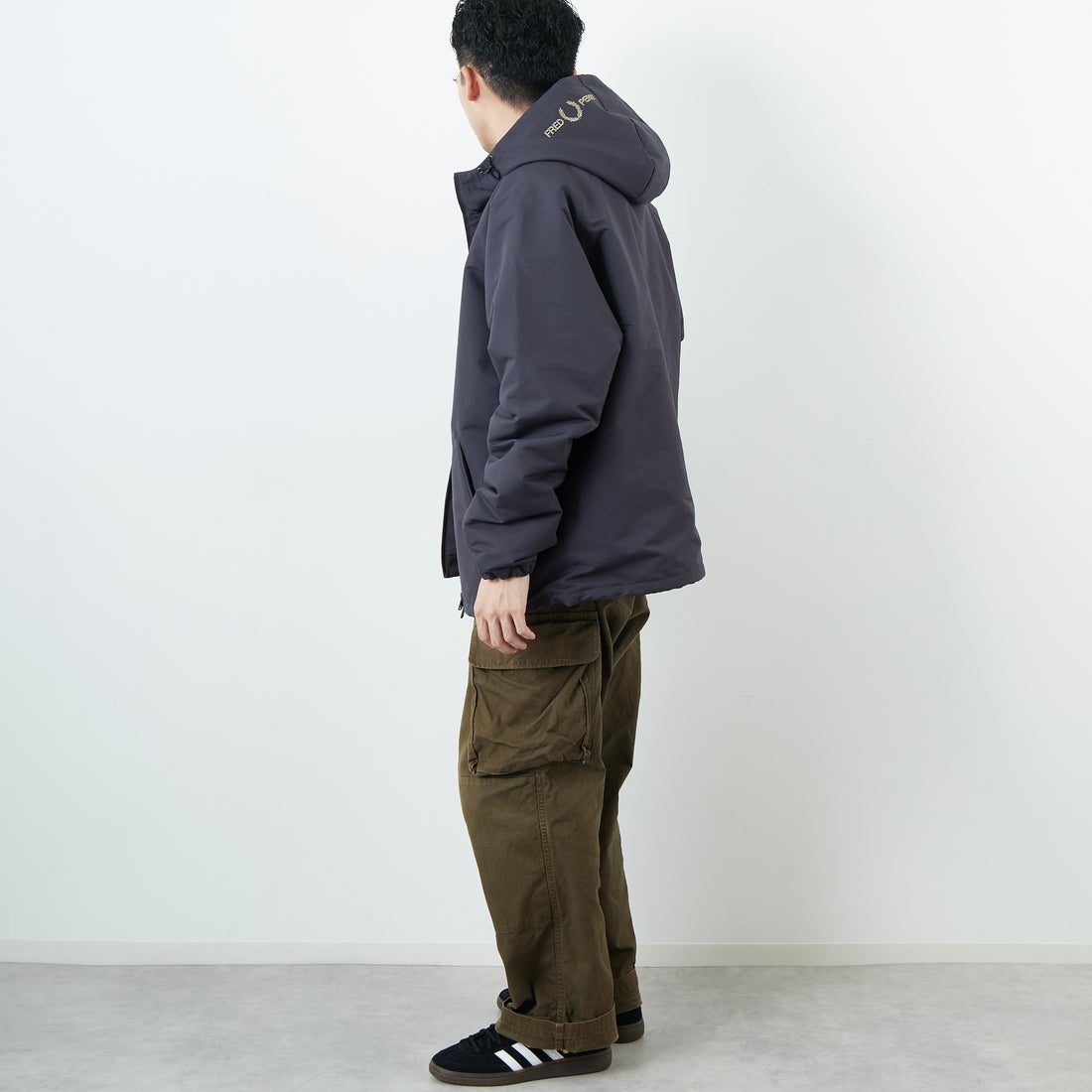 FRED PERRY [フレッドペリー] 別注 パデッドフーデッドシェル