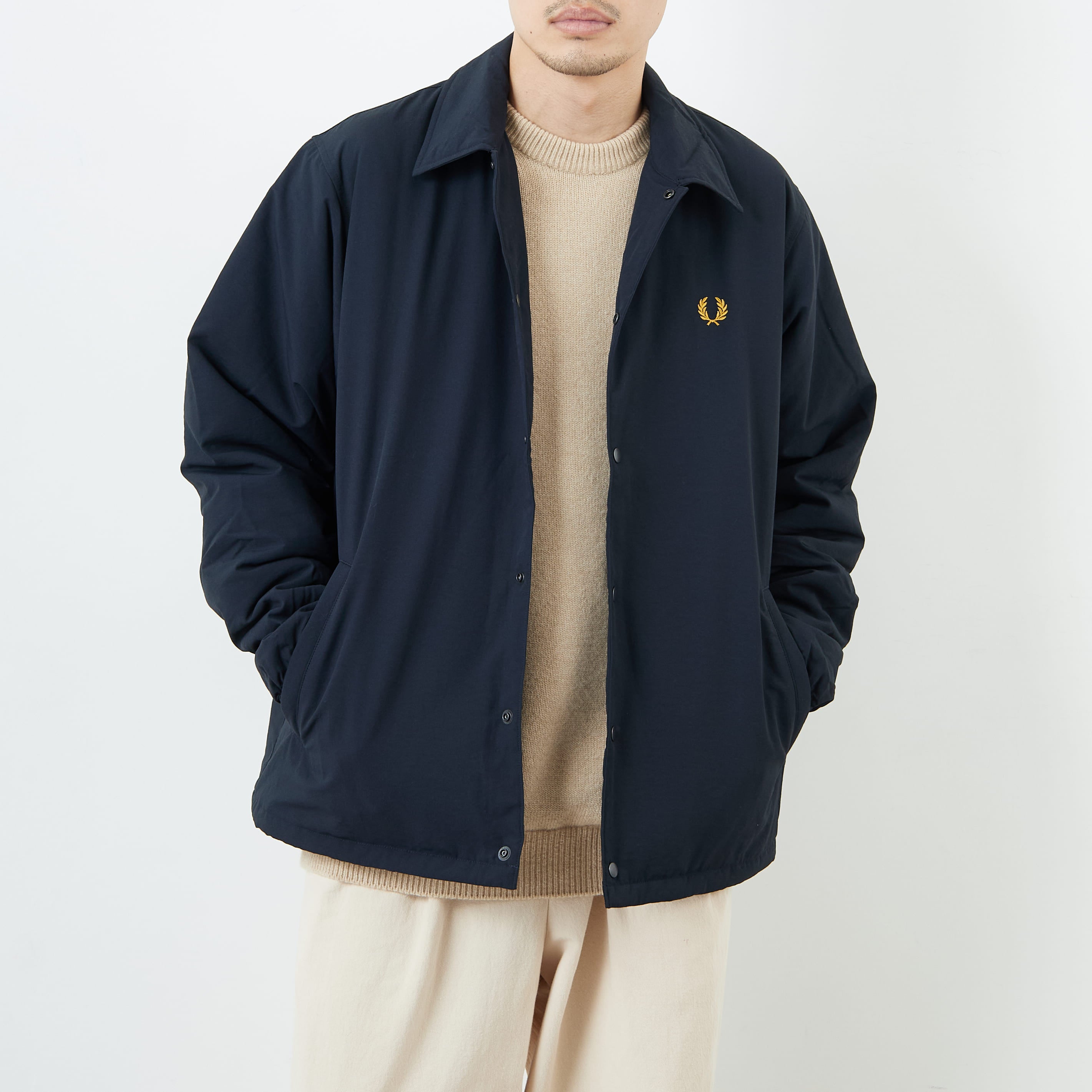 FRED PERRY [フレッドペリー] 別注 パデッドボタンスルージャケット