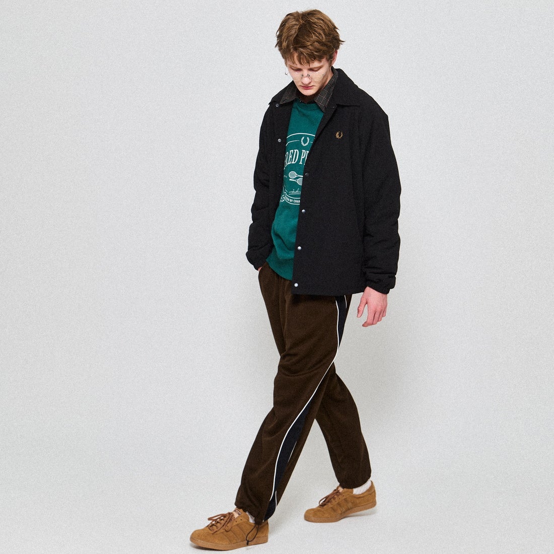 FRED PERRY [フレッドペリー] 別注 パデッドボタンスルージャケット