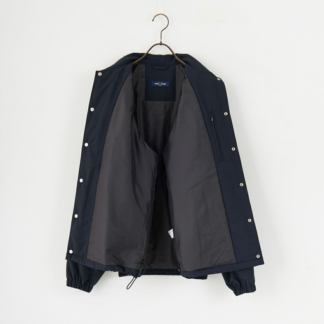 FRED PERRY [フレッドペリー] 別注 パデッドボタンスルージャケット [FPM-25A-23JF] NVY/HONEYC
