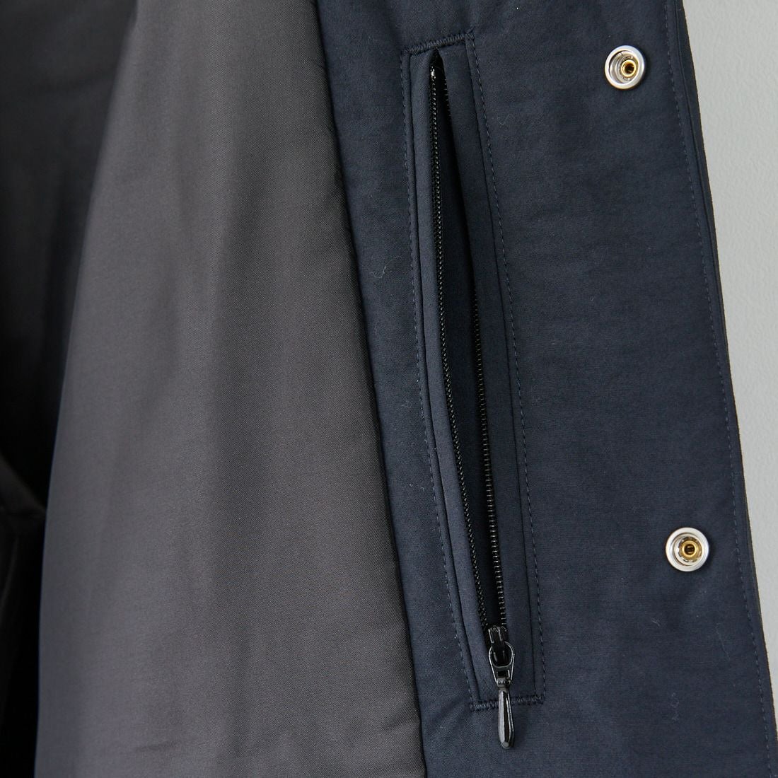 FRED PERRY [フレッドペリー] 別注 パデッドボタンスルージャケット [FPM-25A-23JF] NVY/HONEYC