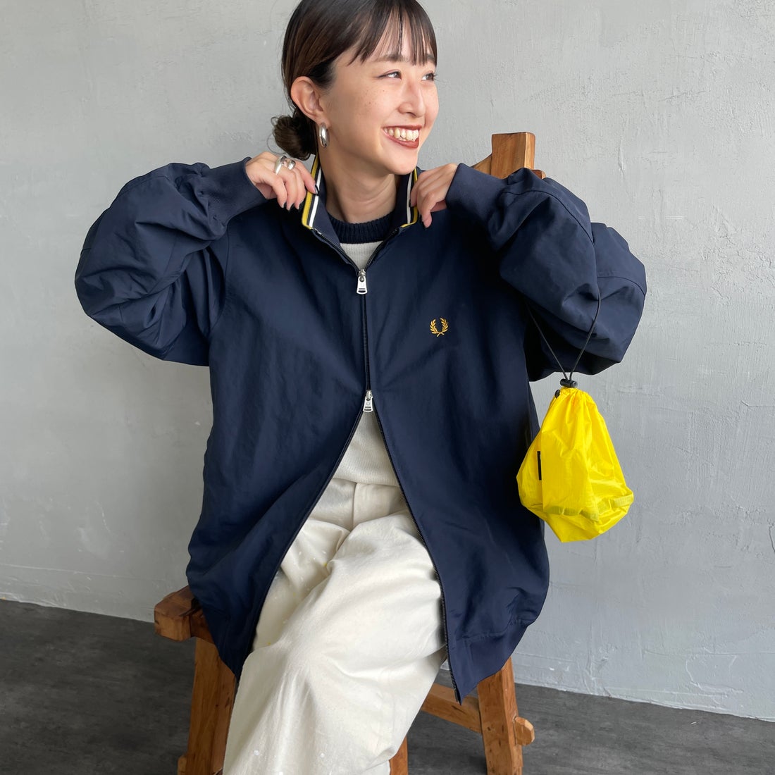 NVY/ECR/HO&&モデル身長：150cm 着用サイズ：10&&