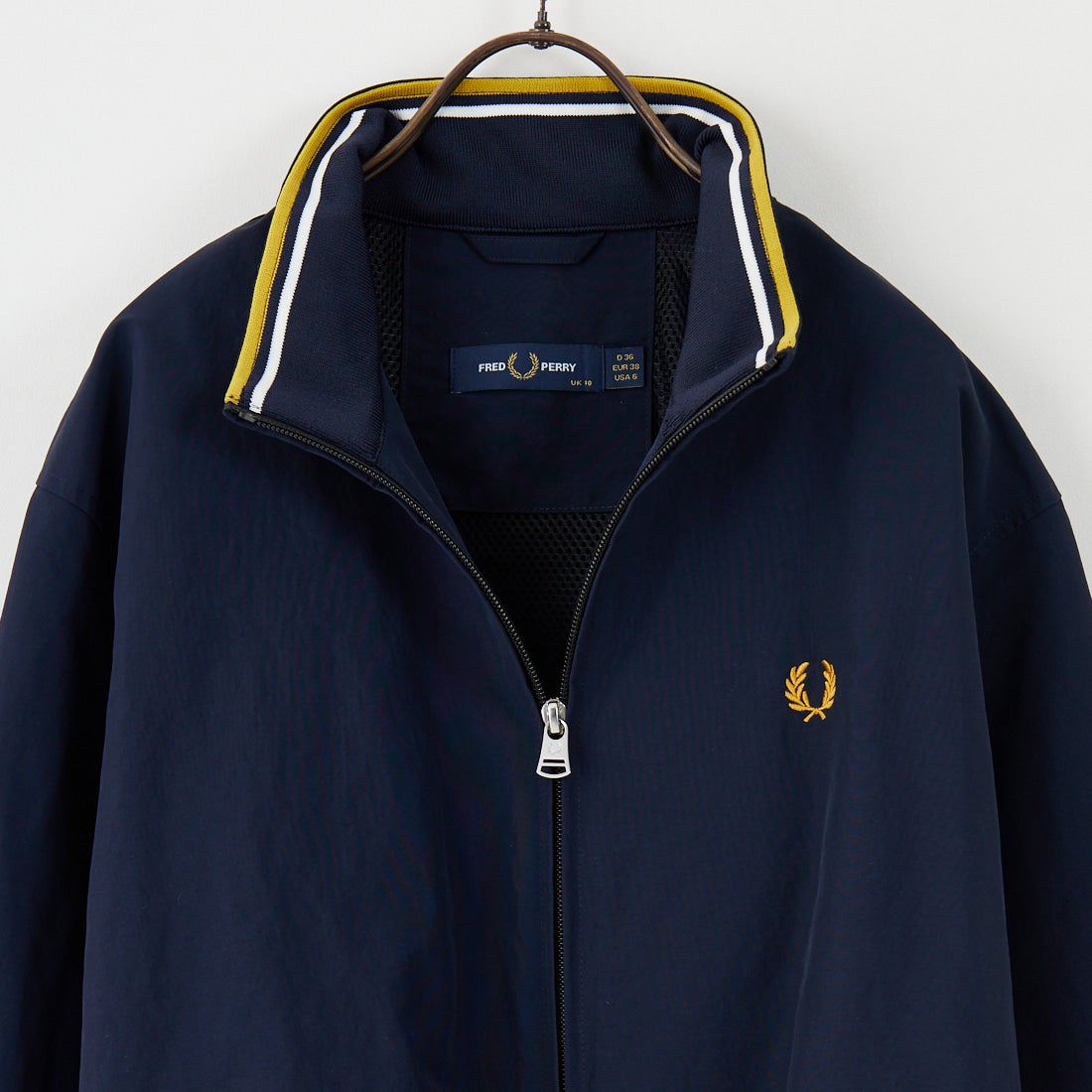 FRED PERRY [フレッドペリー] 別注 ナイロンブレンサムジャケット [FPM-25A-007JF] NVY/ECR/HO